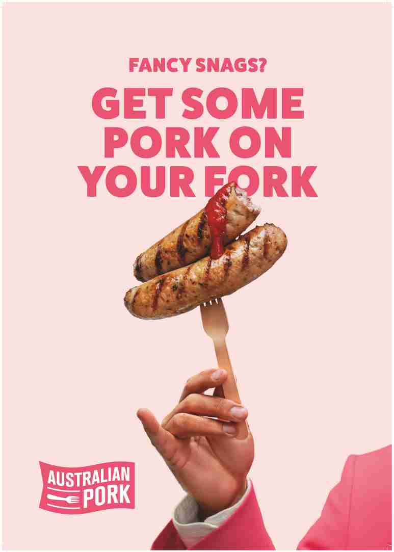 Get Some Pork on Your Fork Snag Poster